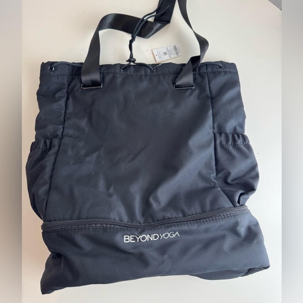 New Beyond Yoga Black Backpack